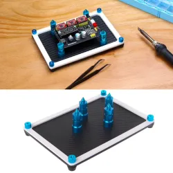 EleksMaker EleksFix & 4 pillars magnetic PCB board support frameSoldering