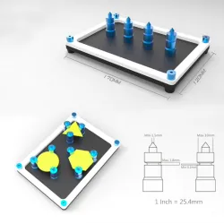 EleksMaker EleksFix & 4 pillars magnetic PCB board support frameSoldering