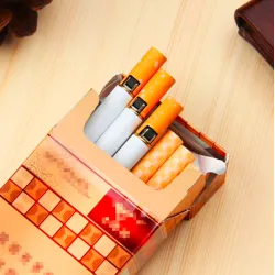 Cigarette shape refillable butane gas lighter