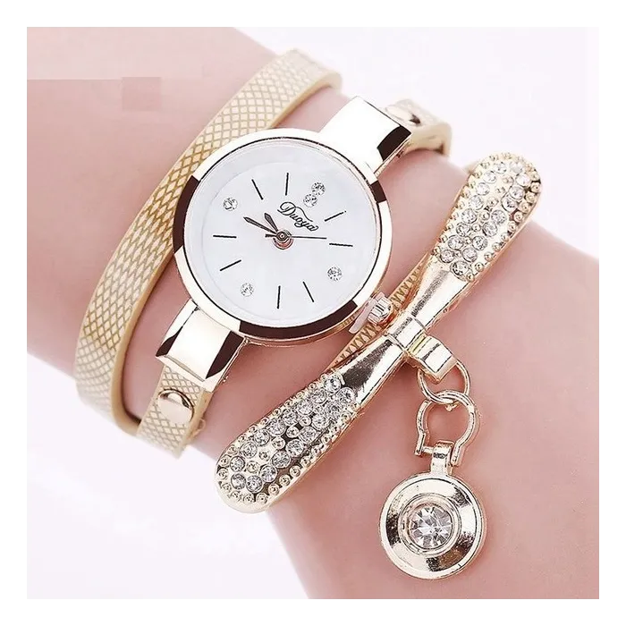Vintage bracelet crystal quartz watch