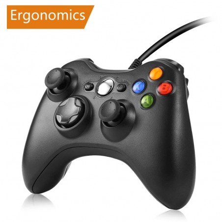 Xbox 360 game controller gamepad wired joystickControllers