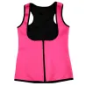 Neoprene body shaper training slimming vest with zipper