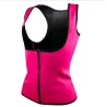 Neoprene body shaper training slimming vest with zipper