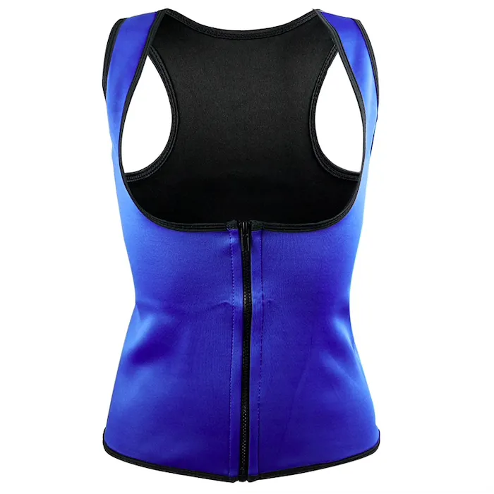 Neoprene body shaper training slimming vest with zipper