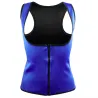 Neoprene body shaper training slimming vest with zipper