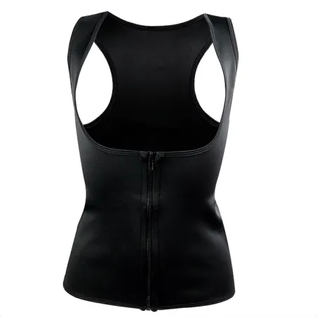 Neoprene body shaper training slimming vest with zipper