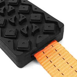 Emergency car tire anti-skid rubber chain 2 pieces