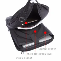 3 mode function backpack nylon waterproof shoulder bag