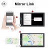 Bluetooth car radio - DIN 2 - 7'' Inch LCD touch screen - MP3-MP5 player - USB - MirrorLinkDin 2