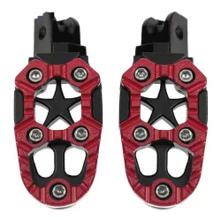 Universal motorcycle metal footrests with spring 8mm 2 pcs