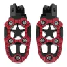 Universal motorcycle metal footrests with spring 8mm 2 pcs