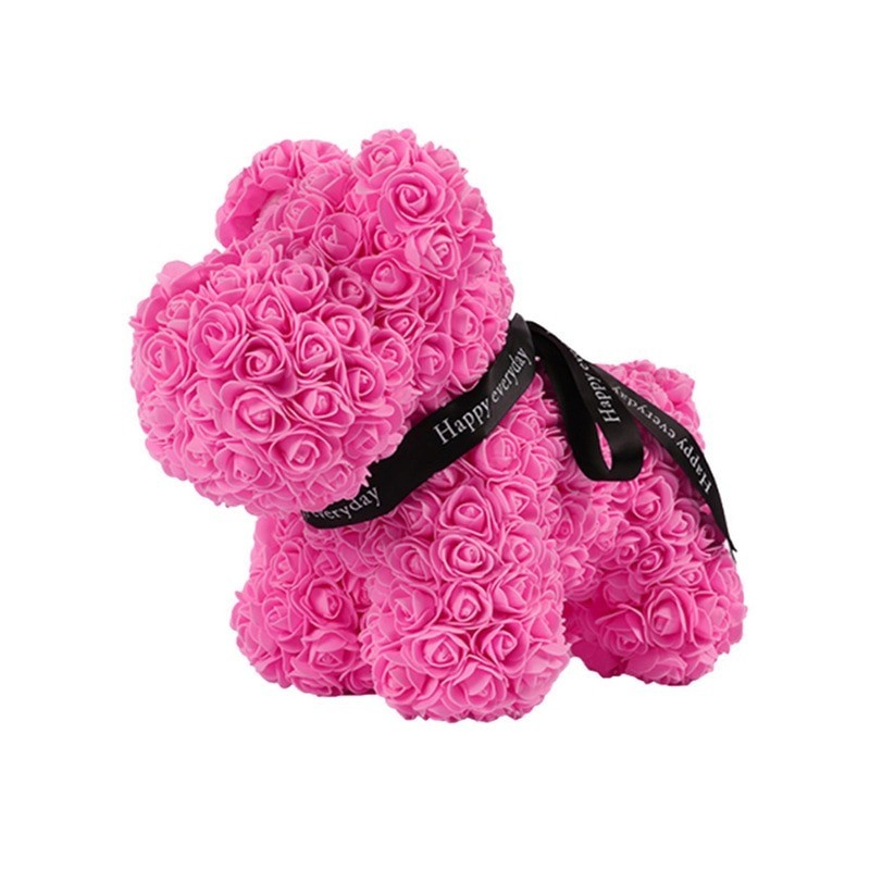 Dog made from infinity roses - 40 cmValentine's day