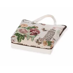 Canvas bag with floral print