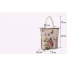 Canvas bag with floral print
