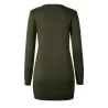Warm mini dress with long sleeve