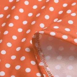 Mini polka dot dress with long sleeve