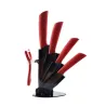 Ceramic knives set - peeler - holder