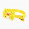 Adjustable pet collar with bowknot and bellCollars & Leads