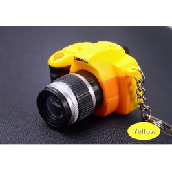 Camera keychain with flashing LED & soundKeyrings