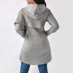 Warm hooded pullover hoodie