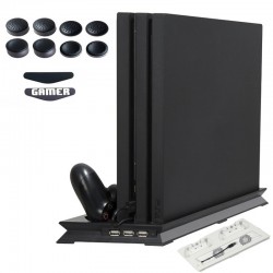 Playstation 4 Pro - vertical stand - cooling fan - charging station - USB HubChargers