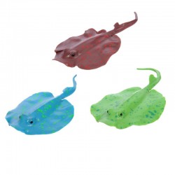 Aquarium decoration - silicone luminous stingray with a suction cupAquarium