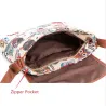 Printed Owls - crossbody shoulder small bag