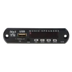 Wireless FM receiver - 5V 12V car MP3 player - audio module radio - Wma TF USB 3.5mm AUX speakers