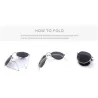 Retro - foldable - oval sunglasses - unisex