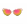 Retro cat eye - alloy frame - oval sunglasses - UV400