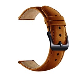 Leather watch band with black buckle for Xiaomi Huami Amazfit BipSmart-Wear