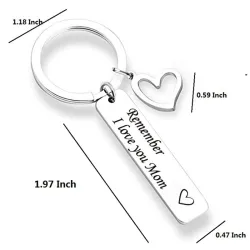 Remember I Love You Mom & Dad - keychainKeyrings