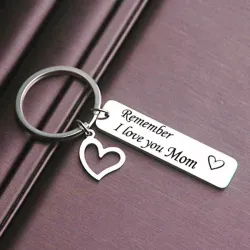 Remember I Love You Mom & Dad - keychainKeyrings