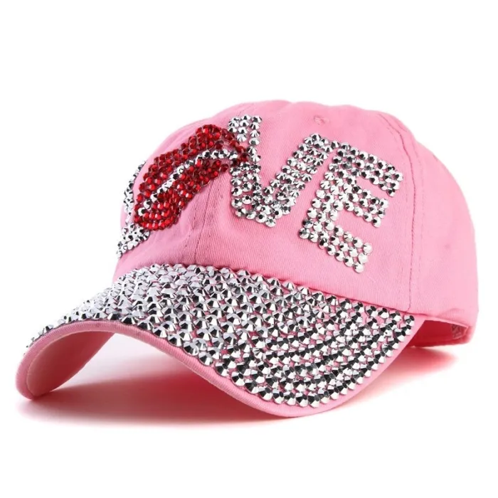Crystal Love & lips - baseball cap - unisex