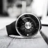 Ball rotation - stainless steel quartz watch with silicone strapWatches
