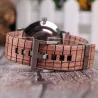 Elegant wooden quartz watch - unisex
