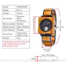 Sandalwood quartz modern watch