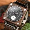 Sandalwood quartz modern watch