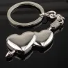 Double heart & arrow - keychain