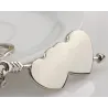 Double heart & arrow - keychain
