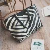 Leather bag with zebra pattern - 3 pcs setSets