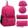 Waterproof nylon backpack 5 pcs set