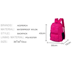 Waterproof nylon backpack