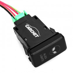 12V-24V SPST push button rocker switch - alien light for Toyota