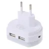 LED dual USB charger plug with sensor lightChargers