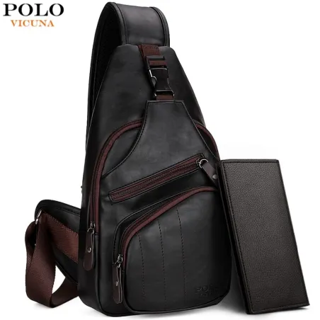 Fashion POLO shoulder bag - leather backpack