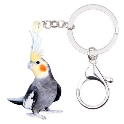 Acrylic parrot - keychain