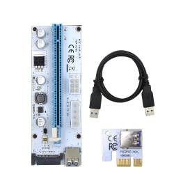 3 in 1 Molex 4pin SATA 6pin PCI express PCIE PCI-E riser cardCables