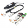 Mini electric hand drill machine with flexible shaft & 105 accessories