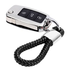 Car key case with keychain for Passat Golf Jetta Bora Polo Sagitar TiguanKeys